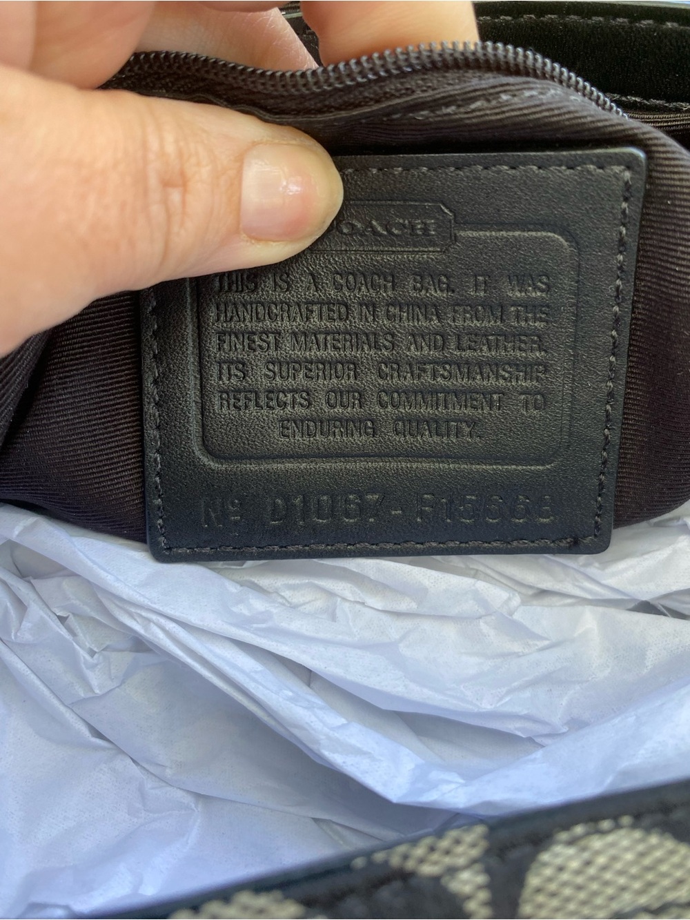 Coach Black and Gray Signature Canvas Soho Shoulder Bag with Buckle - Picture 9 of 10